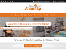 Tablet Screenshot of homechefanamika.com